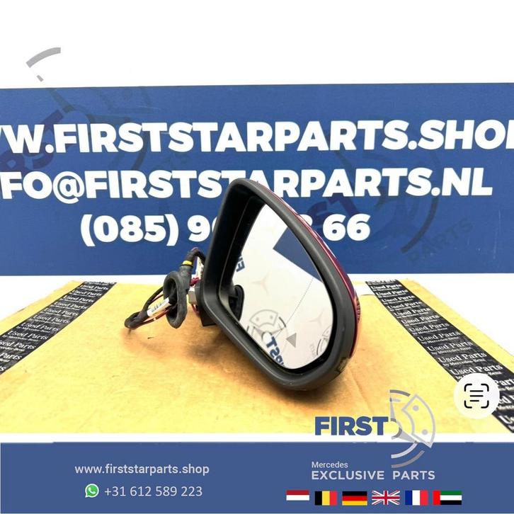 W177 SPIEGEL RECHTS A1778101805 ZWART WIT GRIJS ROOD BLAUW M, Auto-onderdelen, Spiegels, Mercedes-Benz, Gebruikt, Ophalen of Verzenden