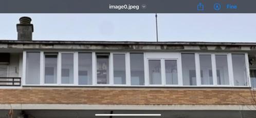 Véranda de balcon pvc double vitrage, Doe-het-zelf en Bouw, Glas en Ramen, Gebruikt, Gevelraam of Ruit, 160 cm of meer, 160 cm of meer