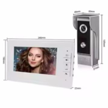 Interphone vidéo filaire avec écran 7 pouces,, Enlèvement ou Envoi, Caméra intégrée, Neuf, Filaire