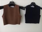 Korte topjes ZARA, small in zwart en bruin, Vêtements | Femmes, Tops, Enlèvement, Comme neuf, Noir