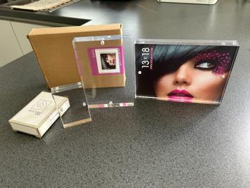3 Acrylic Photo Frames - Made in Italy - 3 sizes - NEW ! beschikbaar voor biedingen