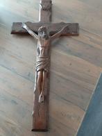 Groot houten kruisbeeld, Antiek en Kunst, Ophalen