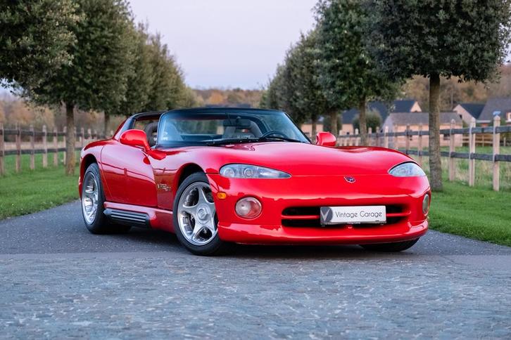 Dodge Viper RT/10, Auto's, Dodge, Bedrijf, Te koop, Viper, Benzine, Cabriolet, 2 deurs, Handgeschakeld, Rood, Grijs, Leder en Stof