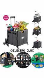 Opvouwbare Boodschappen Trolley wagen 40L / Inklapbaar, Ophalen of Verzenden, Nieuw