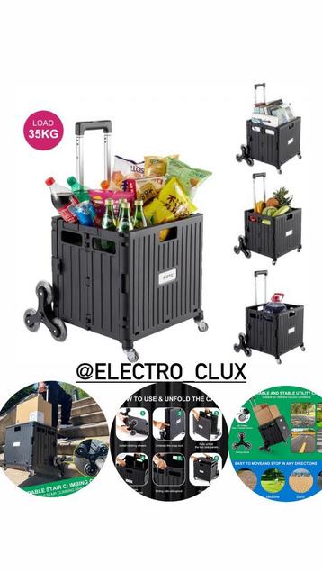 Opvouwbare Boodschappen Trolley wagen 40L / Inklapbaar beschikbaar voor biedingen