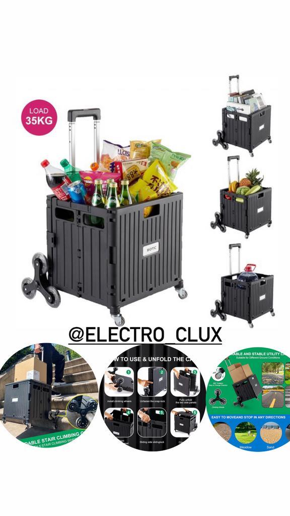 Opvouwbare Boodschappen Trolley wagen 40L / Inklapbaar, Hobby en Vrije tijd, Feestartikelen, Nieuw, Ophalen of Verzenden