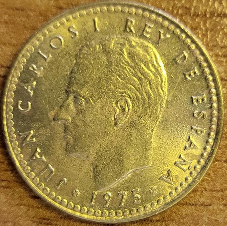 SPANJE 1 peseta 1975 (*76) KM#806 MINT STATE, Postzegels en Munten, Munten | Europa | Niet-Euromunten, Losse munt, Overige landen