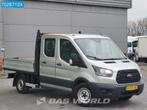 Ford Transit 105pk Euro6 Trekhaak Open Laadbak Dubbel cabine, Auto's, Bestelwagens en Lichte vracht, Euro 6, 4 cilinders, 7 zetels