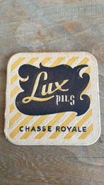 Sous-bock viltje Lux pils chasse royale, Collections, Marques de bière, Sous-bock, Utilisé, Enlèvement ou Envoi