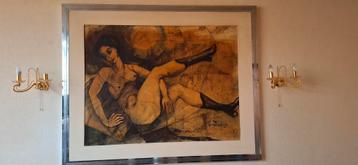 Groot schilderij 160 × 130 cm beschikbaar voor biedingen