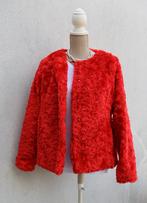 Jolie veste rouge en fausse fourrure neuve, Taille 38/40 (M), Enlèvement ou Envoi, Saint-Tropez, Neuf