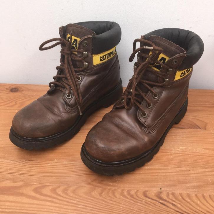 Caterpillar botinnen/werkschoenen, Kleding | Heren, Schoenen, Gedragen, Overige typen, Bruin, Ophalen