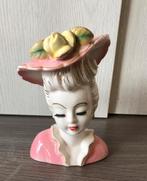 Vintage vaasje vrouw meisje hoed, Enlèvement ou Envoi