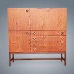 Dressoir Vintage dressoir Highboard Bar jaren 60 Wenge, Huis en Inrichting, Ophalen