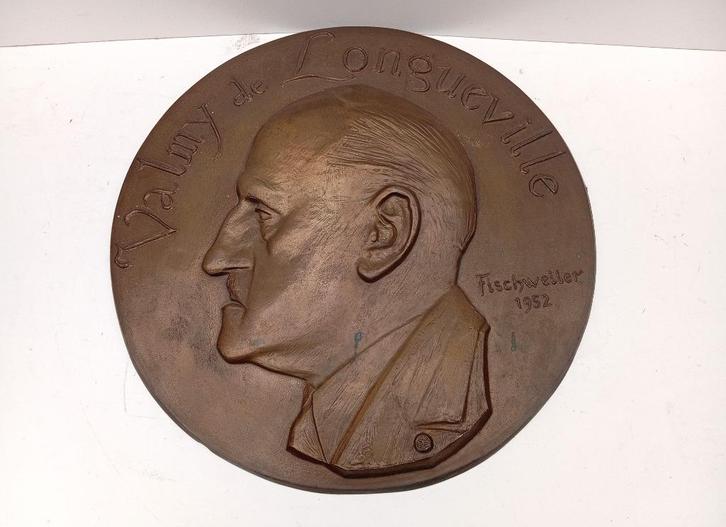 brons beeld GUSTAVE FISCHWEILER 1952, Antiek en Kunst, Antiek | Brons en Koper, Brons, Ophalen of Verzenden