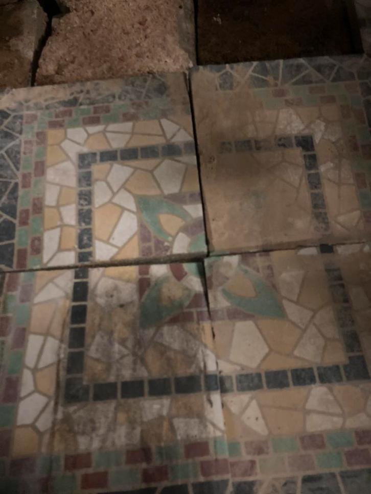Cementtegels, Doe-het-zelf en Bouw, Tegels, Gebruikt, Vloertegels, Keramiek, 5 tot 10 m², Ophalen
