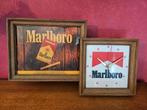 Marlboro lichtreclame met klok, Verzamelen, Ophalen, Zo goed als nieuw
