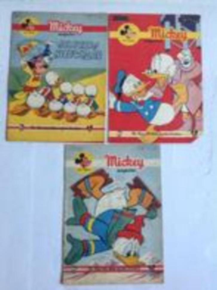 3 Weekbladen Mickey Magazine, Boeken, Stripverhalen, Gelezen, Meerdere stripboeken, Ophalen of Verzenden