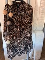 NIEUW jurk met pantermotief maat 36 - met prijsetiket, Bruin, Nieuw, Ophalen of Verzenden, Knielengte