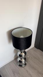 Zilveren Bollen Lamp, Ophalen, Zo goed als nieuw, Glas, 50 tot 75 cm