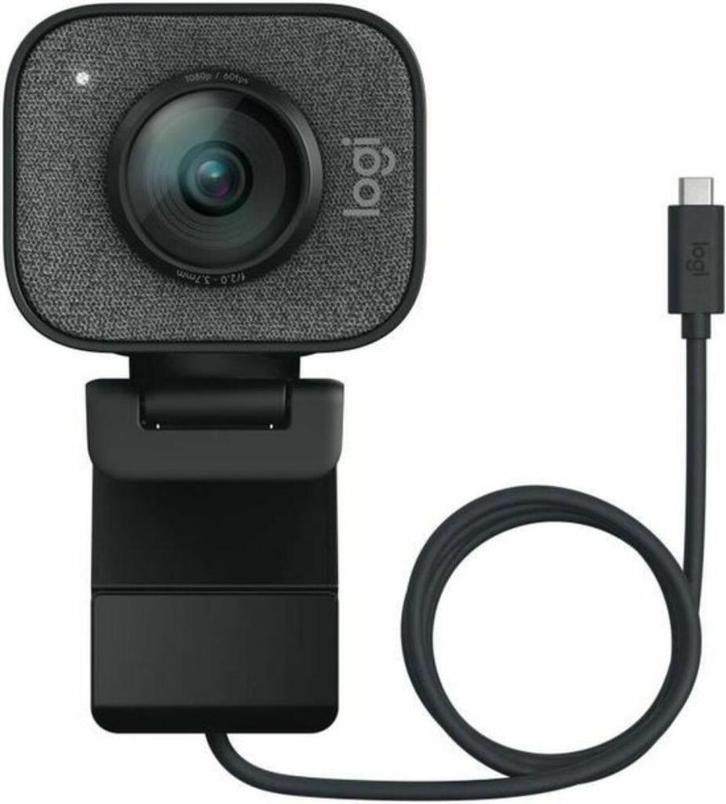 Logitech StreamCam Grafiet – Full HD 60fps – USB-C - NEW, Computers en Software, Webcams, Nieuw, Bedraad, MacOS, Windows, Monitorclip
