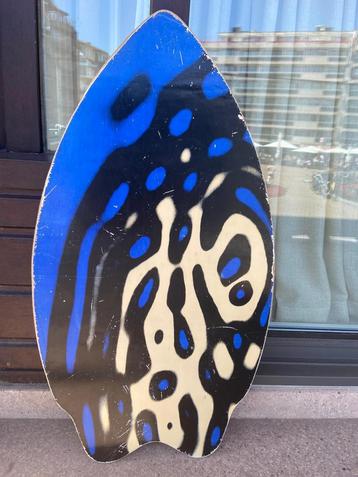 Magnifique skimboard bleu, blanc et noir, Enlèvement, Utilisé, Planche