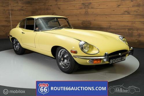 Jaguar E-Type Coupe Series 2 | Route 66 Auctions, Auto's, Oldtimers, Bedrijf, Te koop, Lederen bekleding, Jaguar, Benzine, Overige carrosserie