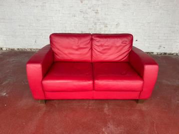 Lederen tweezit zetel  beschikbaar voor biedingen