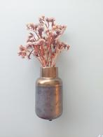 Decoratieve vaas met droogbloemen – goud/paars – interieur, Enlèvement ou Envoi, Comme neuf, Autres couleurs