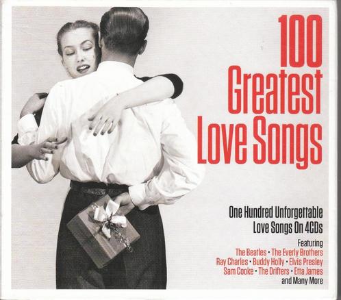 100 greatest Love Songs op 4 CD's, CD & DVD, CD | Compilations, Pop, Envoi
