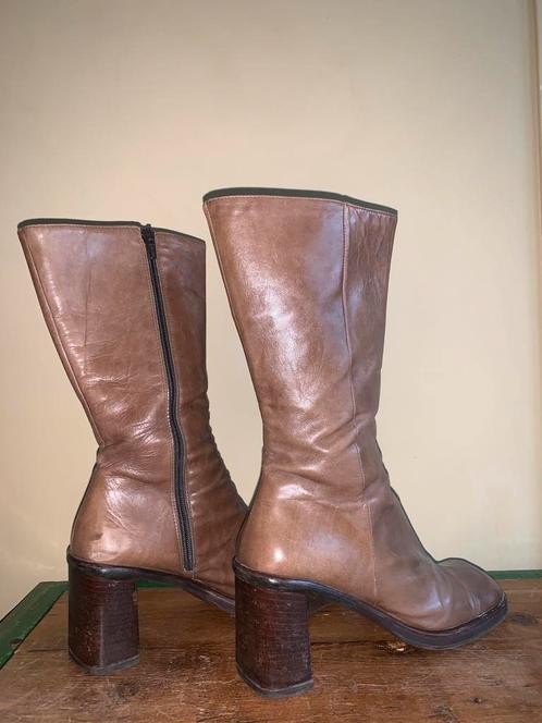 Vintage laarzen jaren ‘90 !!! Cognac leder Maat 40, Vêtements | Femmes, Chaussures, Comme neuf, Bottes hautes, Autres couleurs