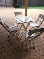 1 tafel en 8 klapstoelen (avandgarden), Tuin en Terras, Ophalen, Gebruikt