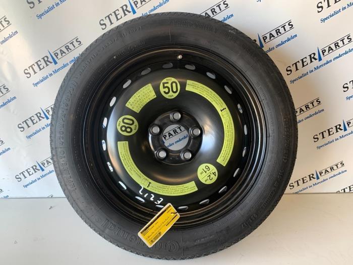 Reservewiel van een Mercedes E-Klasse, Auto-onderdelen, Banden en Velgen, Velg(en), Personenwagen, Gebruikt, 3 maanden garantie
