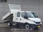 Iveco Daily 35C14 Kipper met Kist Dubbel Cabine 3,5t Trekhaa, Stof, Gebruikt, Euro 6, Iveco