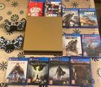 Ps4 Slim 1tb + 2 manette + 10 jeux, Games en Spelcomputers, Spelcomputers | Sony PlayStation 4, Met games, Met 2 controllers, Ophalen of Verzenden