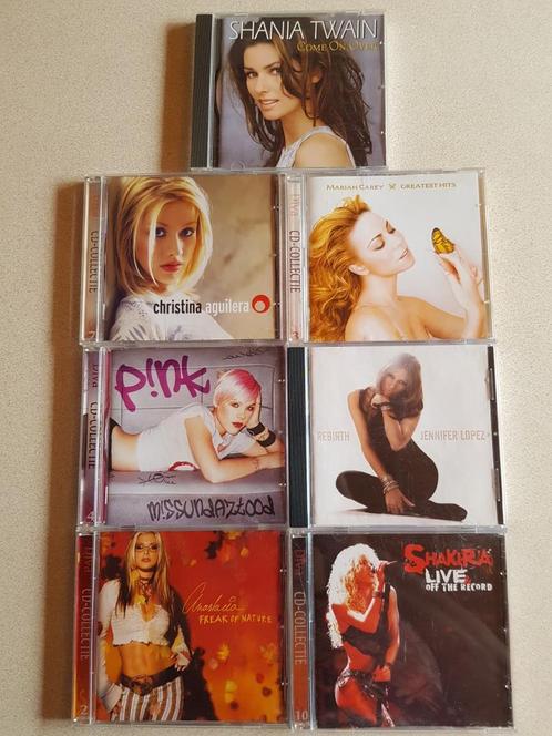 Lot CD's Shakira Pink Mariah Shania; samen €10, Cd's en Dvd's, Cd's | Pop, Gebruikt, Ophalen of Verzenden
