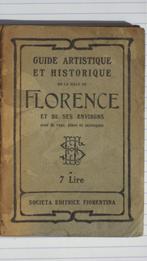 Guide de voyage ancien 1928 FLORENCE Firenze LUMACHI Italie, Livres, Enlèvement ou Envoi