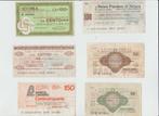 Setje van 6 Bankbiljetten Italie lire, Postzegels en Munten, Setje, Italië, Ophalen of Verzenden
