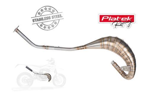 RvS Platek uitlaat, model 80-90 rechtsom AM6, Fietsen en Brommers, Brommers | Tuning en Styling, Nieuw, Verzenden