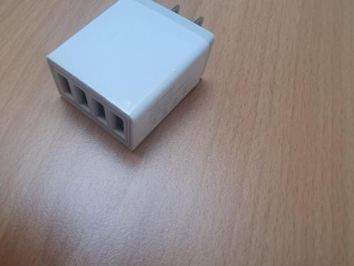 GSM Reislader voor USA 4 port usb wit 5,1 travel adaptor VS, Telecommunicatie, Mobiele telefoons | Telefoon-opladers, Nieuw, Apple iPhone