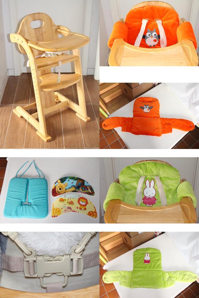 Tiamo -- Chaise haute évolutive avec 2 coussins réducteurs, Kinderen en Baby's, Kinderstoelen, Zo goed als nieuw, Meegroeistoel