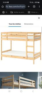 Lit superposé en pin 90200, Maison & Meubles, 90 cm, Une personne, Enlèvement, Utilisé