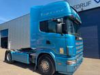 Scania R124-420 BELGIAN TRUCK-AIRCO-RETARDER* (bj 2003), Auto's, Vrachtwagens, Achterwielaandrijving, Scania, Blauw, Bedrijf