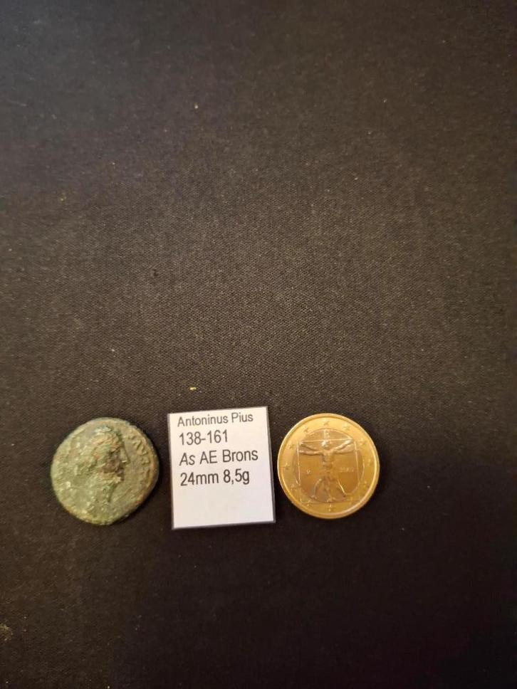Keizer Antoninus Pius  Type: Bronzen AE As, Postzegels en Munten, Munten | Europa | Niet-Euromunten, Losse munt, Overige landen