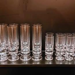 Christallin Boussu soufflé Bouche kristallen glazen, Antiek en Kunst, Antiek | Glaswerk en Kristal, Ophalen