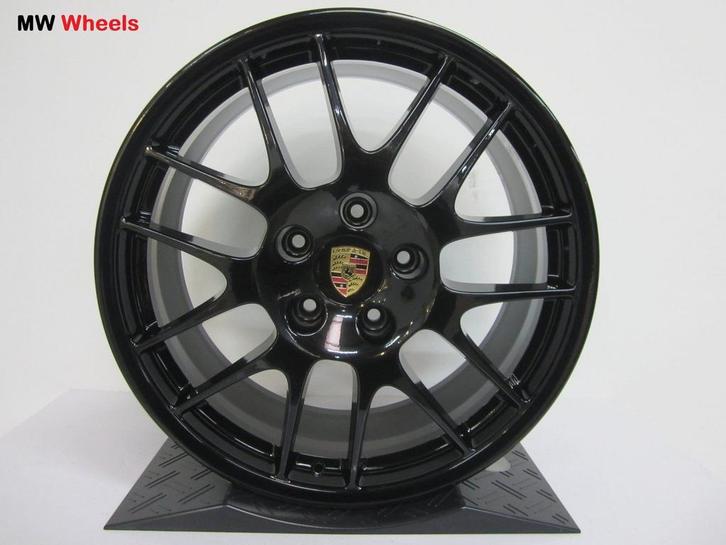 Porsche 20 inch Panamera RS Spyder velgen zwart nieuw, Auto-onderdelen, Banden en Velgen, Velg(en), 20 inch, Personenwagen, Gebruikt