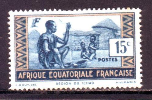 Postzegels Franse kolonies: Frans Equatoriaal Afrika, Postzegels en Munten, Postzegels | Afrika, Gestempeld, Overige landen, Ophalen of Verzenden