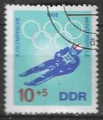 Duitsland DDR 1968 - Yvert 1032 - Grenoble - Rodelen (ST), Postzegels en Munten, Verzenden, DDR, Gestempeld