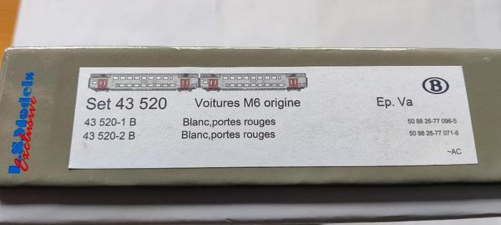 LS models 43520 set 2 x M6B AC, Hobby & Loisirs créatifs, Trains miniatures | HO, Neuf, Set de Trains, Autres marques, Enlèvement ou Envoi