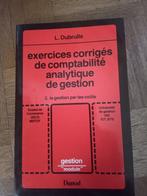 Livre exercices corrigés comptabilité analytique de gestion, Livres, Économie, Management & Marketing, Enlèvement